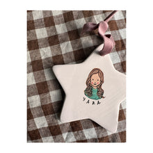Load image into Gallery viewer, EARLY BIRD Custom Illustrated Painted Star Decoration 2026