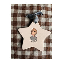 Load image into Gallery viewer, EARLY BIRD Custom Illustrated Painted Star Decoration 2026
