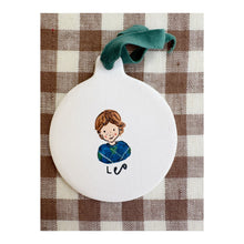 Load image into Gallery viewer, Custom Illustrated Painted FLAT Bauble