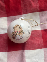 Custom Illustrated Painted Bauble