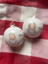 Custom Illustrated Painted Bauble