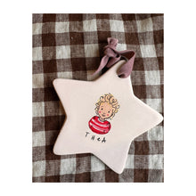 Load image into Gallery viewer, EARLY BIRD Custom Illustrated Painted Star Decoration 2025
