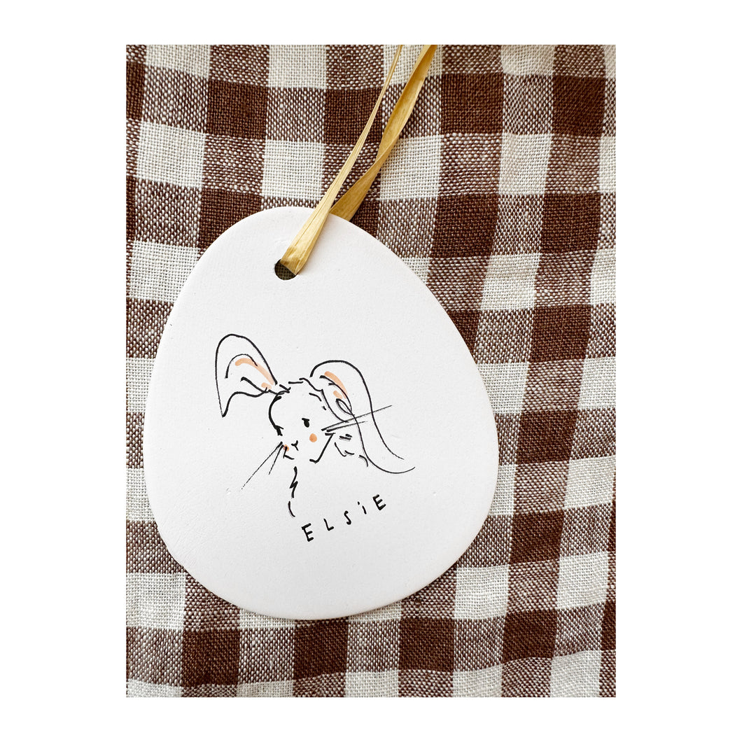 Springtime friends ceramic Egg