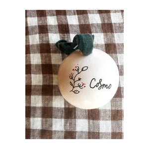 Snowberries Illustration Bauble