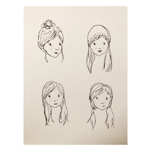 "Four Girls" A5 Print