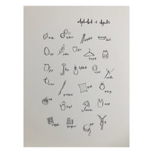 Alphabet of Objects A4 print