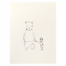 'The bear & the boy' Print