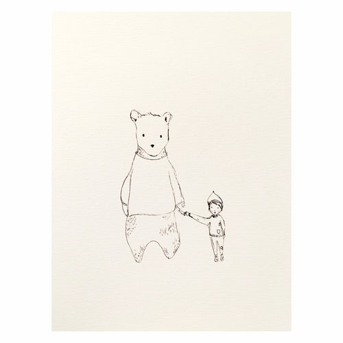 'The bear & the boy' Print