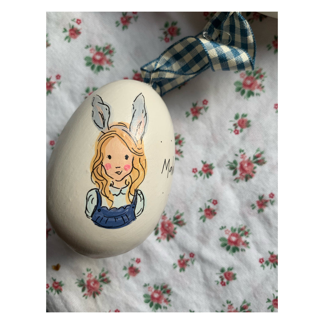 Custom Illustrated Ceramic Egg