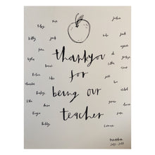 "Thank you Teacher" print